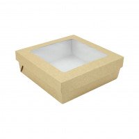 รูปกล่องอาหาร + ฝา (17.8 x 17.8 x 6 cm.)