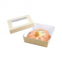 รูปกล่องอาหาร + ฝา (14 x 14 x 5 cm.)