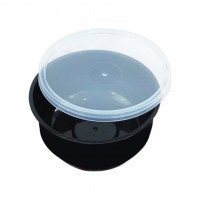 รูปถ้วยไมโครเวฟ สีดำ 7 ออนซ์ (200 ml.) + ฝา