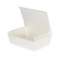 รูปกล่องอาหาร ฝาทึบ สีขาว (FB 7)