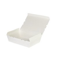 รูปกล่องอาหาร ฝาทึบ สีขาว (FB 4)