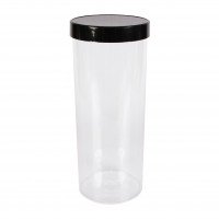 รูปกระบอกขาไก่สูง 800 ml. + ฝาพีเอส สีดำ (RW0793-1)