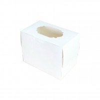 รูปกล่องเค้ก 1 ชิ้น (สีขาว)