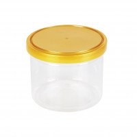 รูปกระป๋องพลาสติก PET Easy open 300 ml. (ฝาทอง)