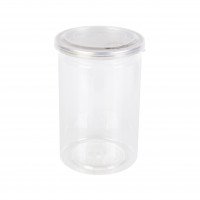 รูปกระป๋องพลาสติก PET Easy open 650 ml. (ฝาใส-แบบแข็ง)