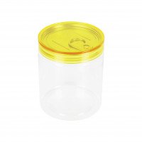 รูปกระป๋องพลาสติก PET Easy Open 419 ml. (ฝาเหลือง)