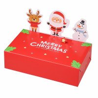 รูปกล่องคุกกี้ลาย merry christmas 9x15x4 cm